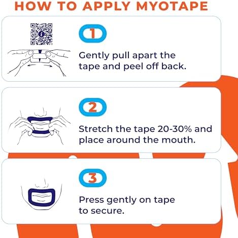 MyoTape packaging showing 30 nights supply for mouth breathing correction