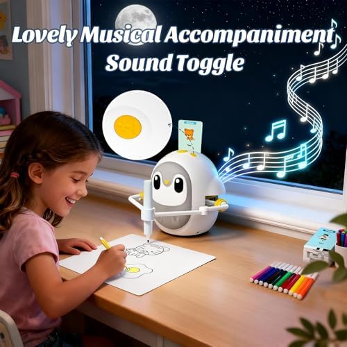Interactive electronic sketching toy package showing complete accessories and type-c cable
