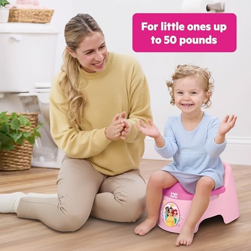 Bright Starts potty chair in a home bathroom setting