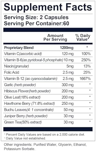 Side view of UltraViat Tinnitus Relief supplement showing 120 vegetarian capsules.