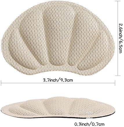Self-adhesive heel grips for loose shoes showing double-sided tape backing.