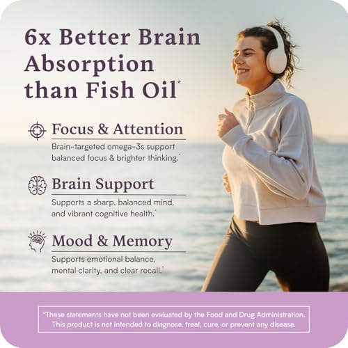 Premium imported Accentrate Omega 110 cognitive health softgels for focus and memory support.