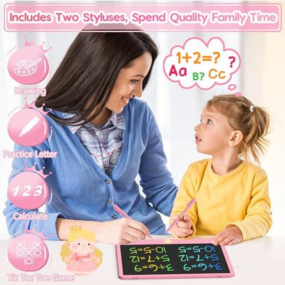 Child using Hockvill LCD writing tablet with stylus