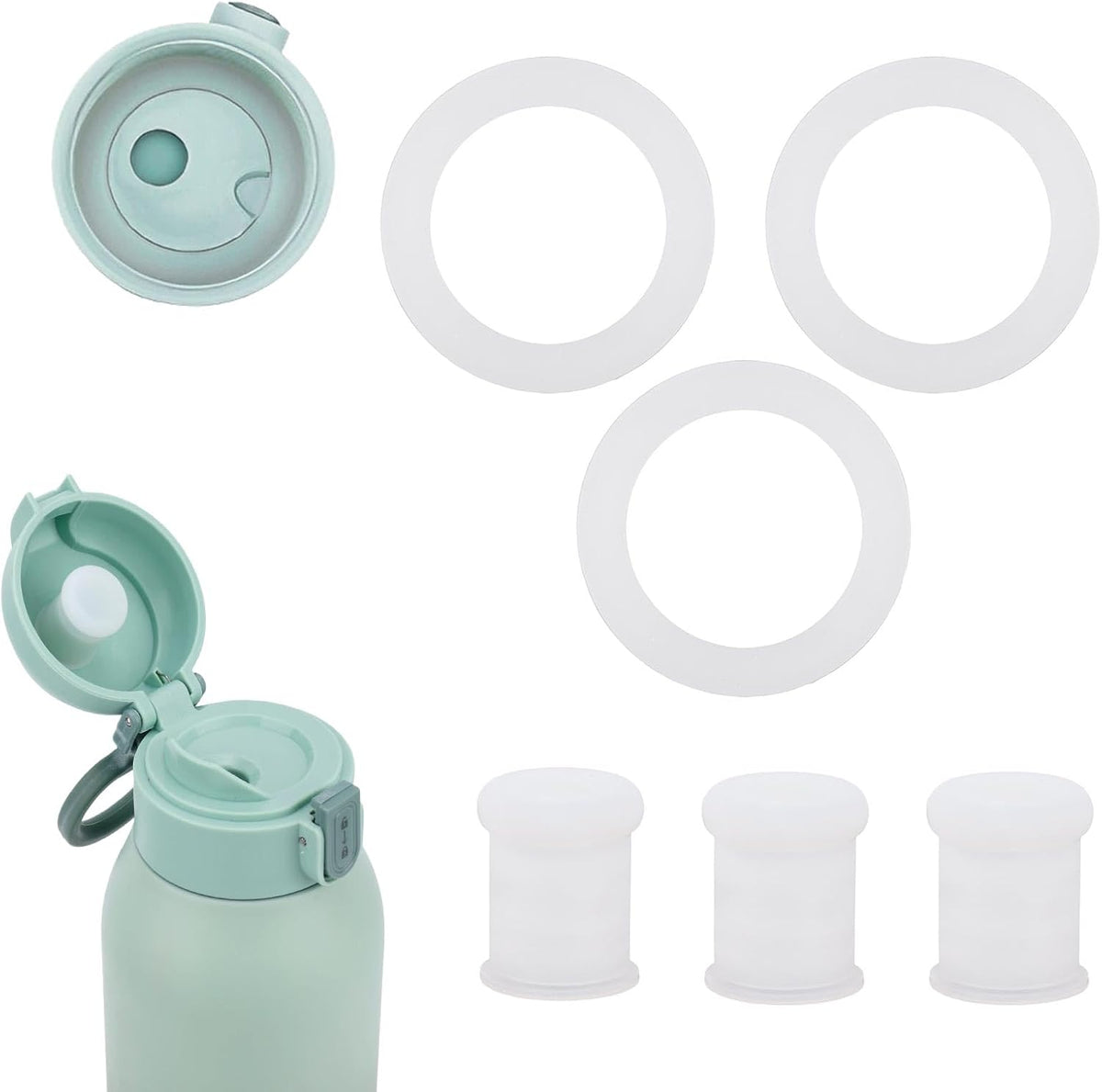 Fukaisu 4 piece baby bottle warmer accessory set front view