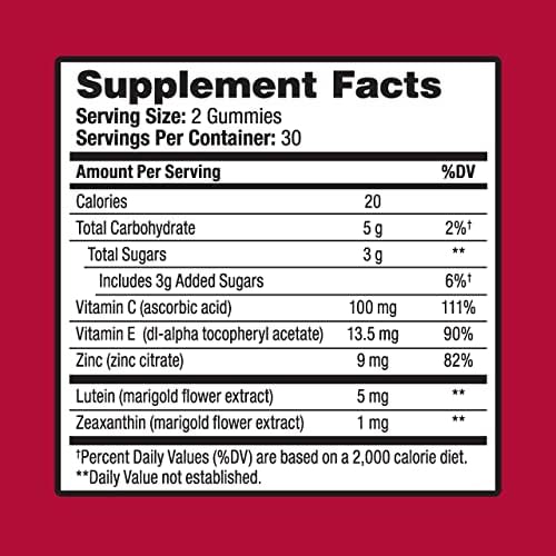 Ocuvite 60 count gummy supplement bottle ready for daily eye care routine