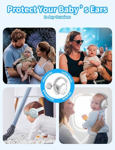 Onitoon baby headphones with two-tone headband attachment