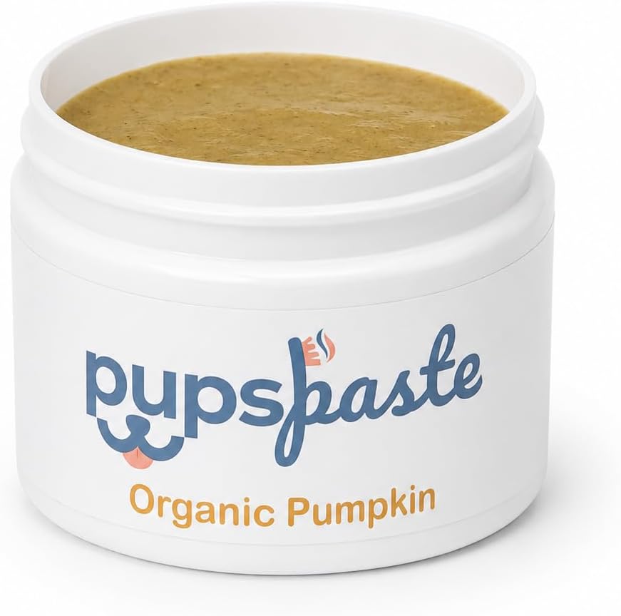 PupsPaste pumpkin flavor canine plaque remover packaging back label details