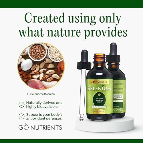 Go Nutrients Selenium vegan yeast free trace mineral drops 30ml bottle presentation