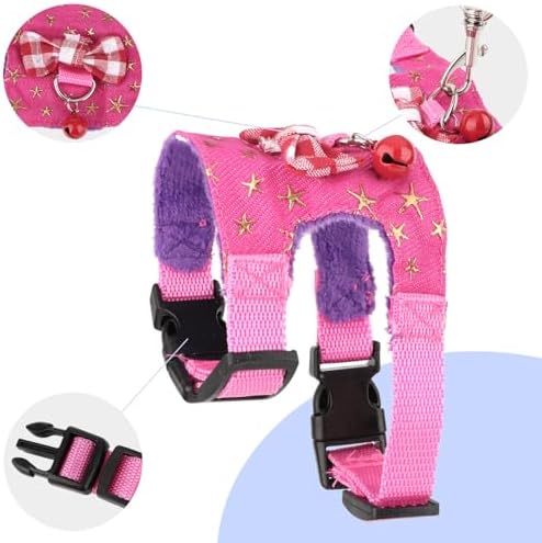 Wontee small animal harness showing the dual secure buckle closure system