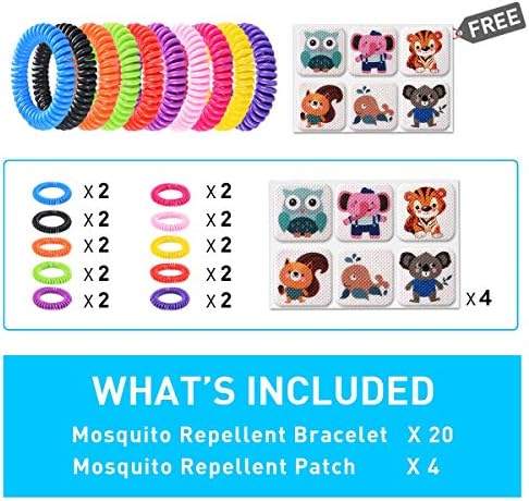 BuggyBands mosquito repellent bracelets in various colors