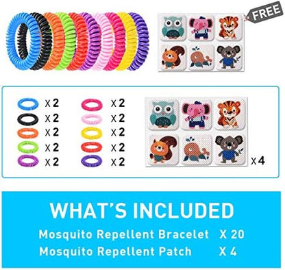 BuggyBands mosquito repellent bracelets in various colors