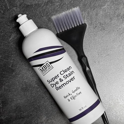 MBS Supplies super clean dye remover packaging details and directions