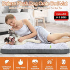 POCBLUE large kennel pad showcasing the durable oxford fabric sides