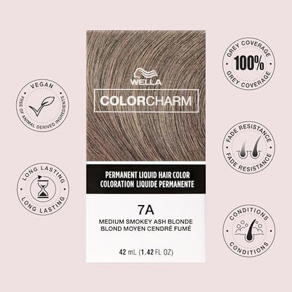 Wella Color Charm Medium Brown permanent liquid hair color ingredients list
