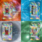 Smoostart tarot cards featuring zodiac and elemental symbols