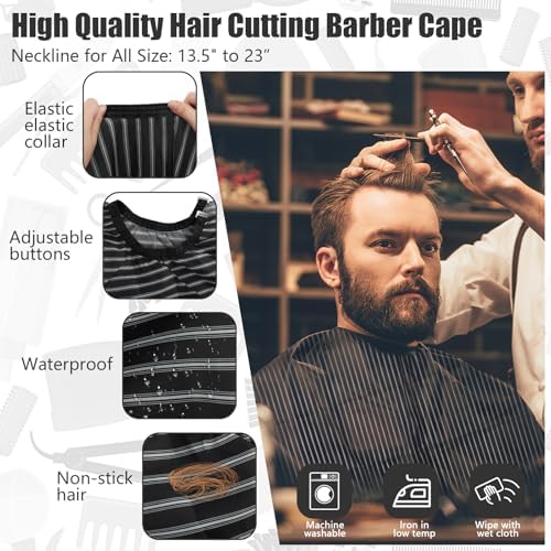 Soft bristled neck duster brush and barber cleaning brushes included in the NICEMOVIC set.