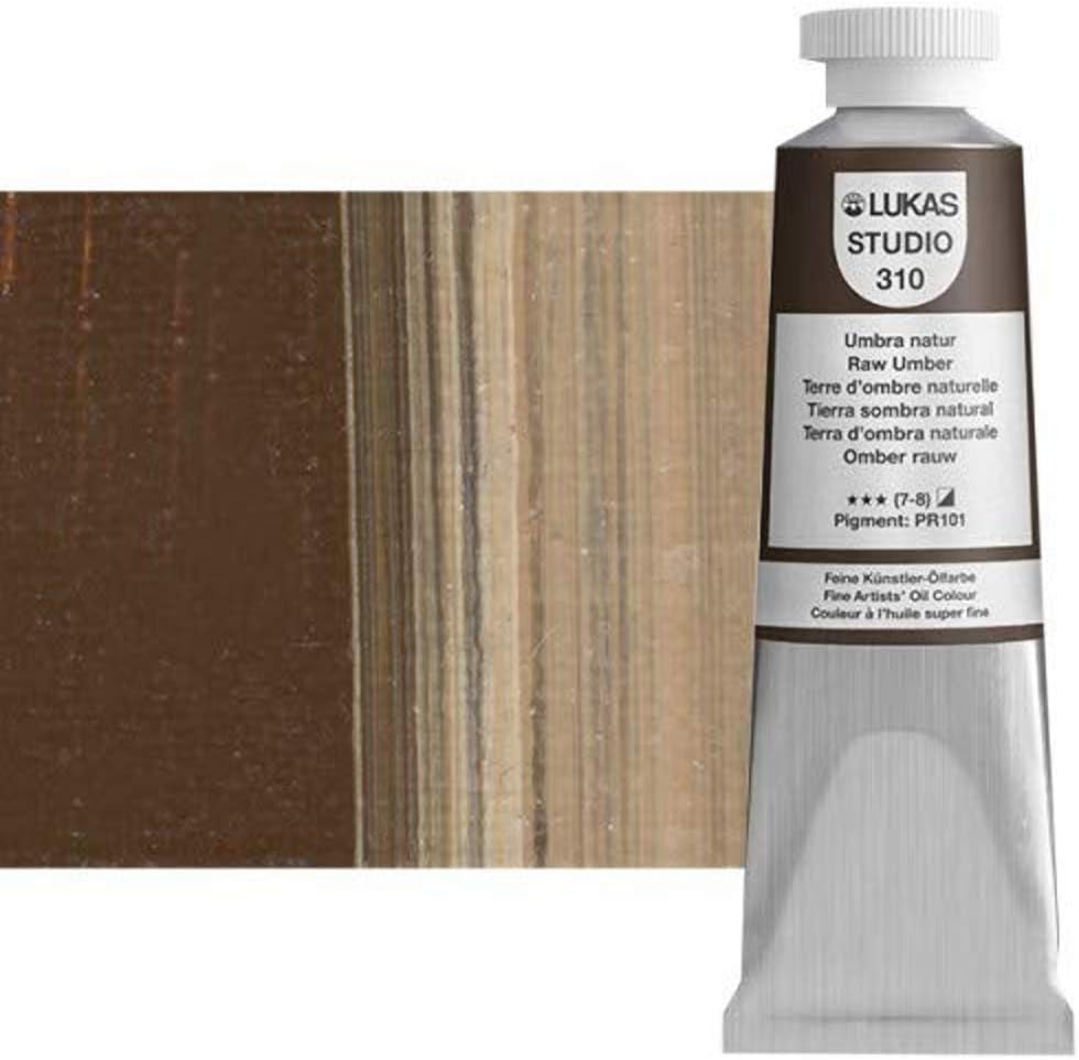 Lukas Studio Artist Oil Color Paints - High-pigment oil paint made with natural binder for artist, painting, & more! - [Raw Sienna - 200 mL] - Image 11