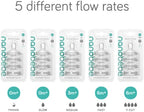 Close up view of the skin soft contour and non collapsing design of Nanobebe bottle nipples