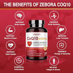 Evorina Zebora softgels container highlighting PQQ and Omega-3 ingredients
