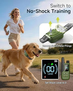 HapTop IPX8 waterproof receiver collar showing contact points and silicone covers