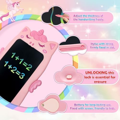 Yubaleer unicorn themed educational toy for girls