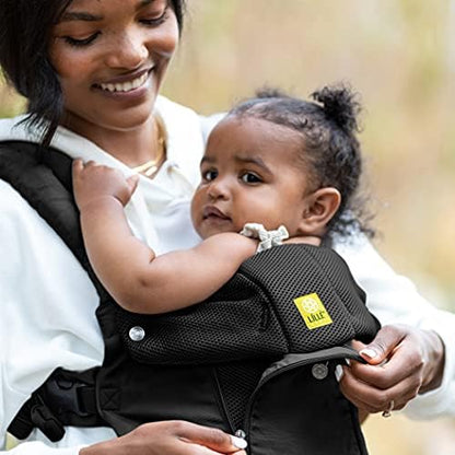 LILLEbaby Complete All Seasons carrier showing wide seat adjustment