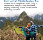 Altitude RX supplement box and bottle lifestyle display