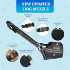 Small dog wearing Evollax nylon mesh muzzle comfortably