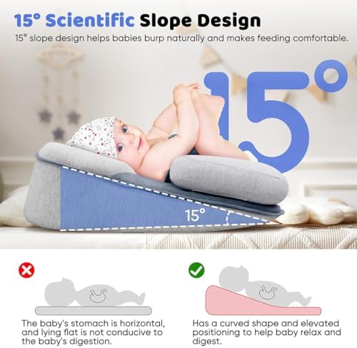 Close up of breathable mesh fabric on Tibue baby wedge pillow