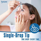 Side view of Systane Pro PF multi-dose bottle showing preservative free delivery tip.