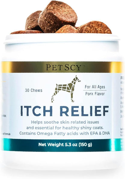 PetScy Itch & Allergy Plus Dog Allergy Chews for Itchy Skin, Ears & Paws | Colostrum, Probiotics & Quercetin | Dog Allergy Relief for Skin Redness, Hair Loss, Immunity and Digestive Health - 60 Chews - Image 10