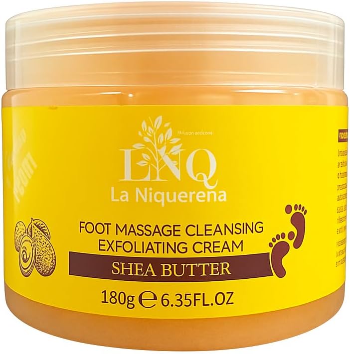 La NiquereÃ±a Foot Exfoliating Gel 180g front view packaging
