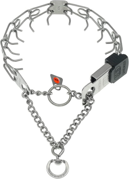Close up view of the German engineered stainless steel interlocking links.