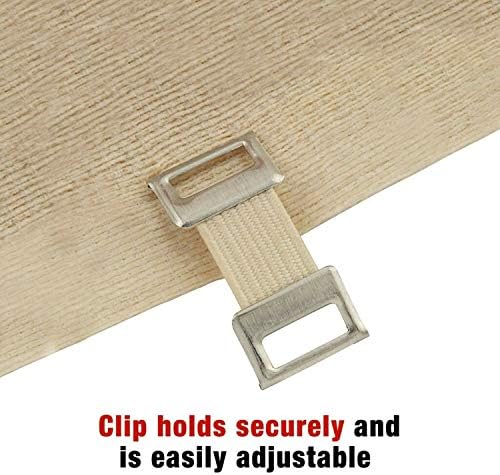 ACE elastic bandage with metal clips for secure joint support