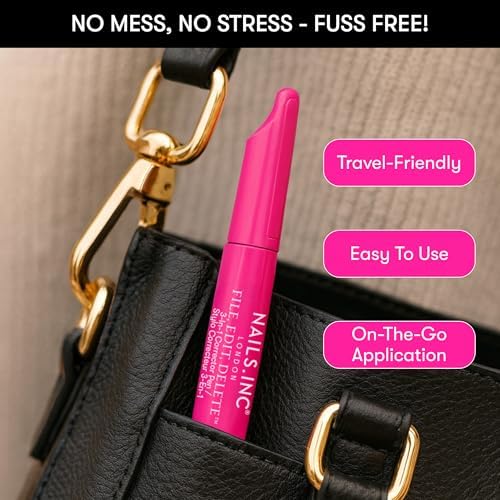 Nails Inc manicure corrector pen with cuticle pusher lid