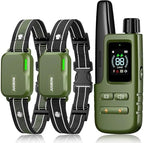 Ergonomic curved dual dog e collar receivers for small medium and large pet breeds