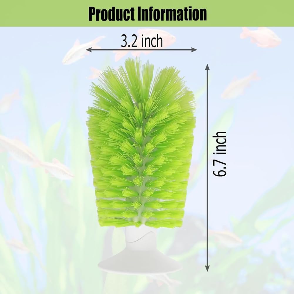 Forzena turtle back scratcher brush showing durable nylon bristles for scute exfoliation.