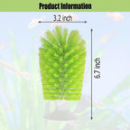 Forzena turtle back scratcher brush showing durable nylon bristles for scute exfoliation.
