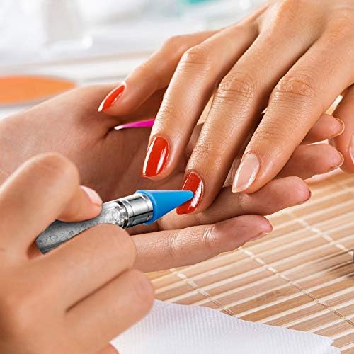 Premium Blulu wax head tips demonstrating the detailed dimensions of the metal threading and wax body