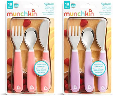 Top-down view of Munchkin BPA-free toddler feeding set