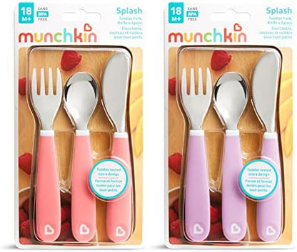 Top-down view of Munchkin BPA-free toddler feeding set