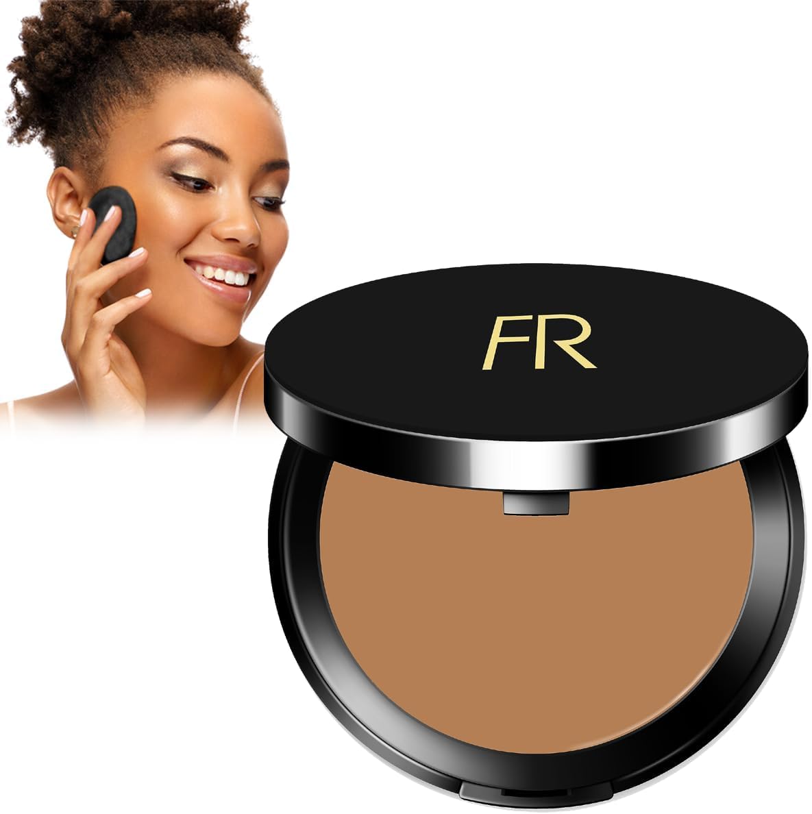 Flori Roberts Cream to Powder Foundation front view compact container