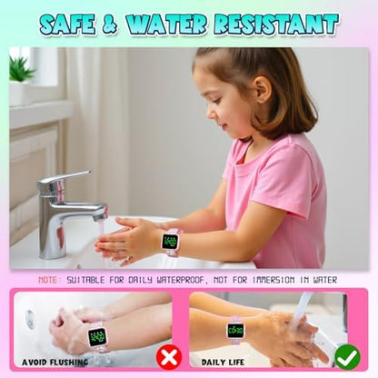 Packaging and contents of Etuwoe potty training timer watch