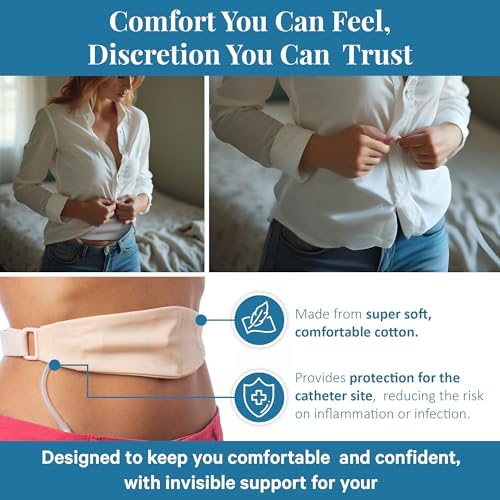 Stickman Dialysis medical belt highlighting the stretchable latex-free elastic waistband construction.