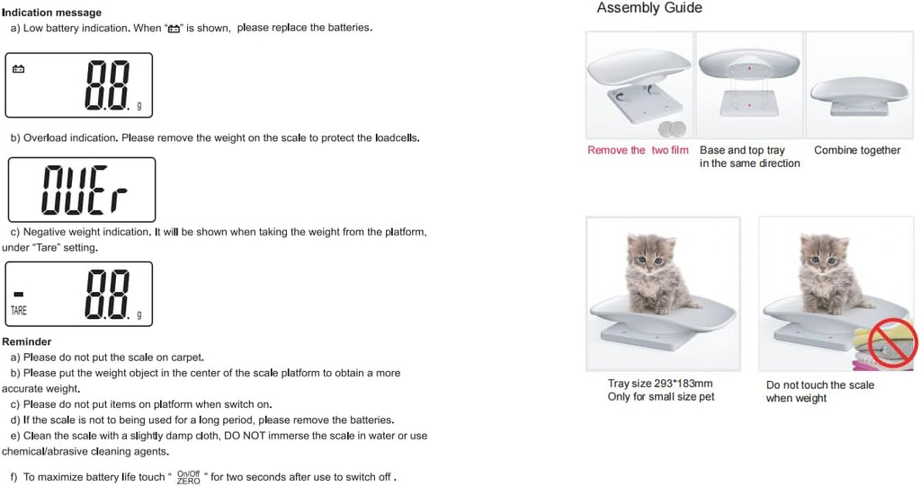 Digital Small Animals Scales for Weighing with Tape Measure, Puppy Whelping Scale Weigh Your Kitten, Rabbit with High Precision, Multifunction Electronic Baby Scales for Small Dogs Cats Crawl Pet - Image 9