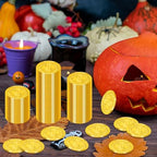 Measurement view displaying the diameter and thickness of the durable play money coin.