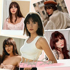 Flvaco clip on fringe with side pieces packaging view