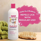 Fairy LiceMothers 16 fluid ounce bottle highlighting pesticide-free ingredients.