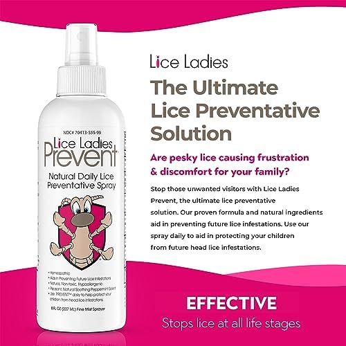 Non-toxic lice prevention spray for school and daycare protection