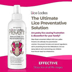 Peppermint scented lice repellent spray for daily use to prevent infestations